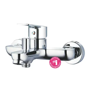 

Kibath Bath Bath monomando tap with 2 way derailer, hand shower, bracket and flexo. Made of chrome brass glitter