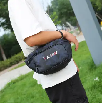 

YILUNXI Fashion camouflage men's waist bags Quality nylon man's one shoulder bag Sport male waist packs Leisure man chest bag