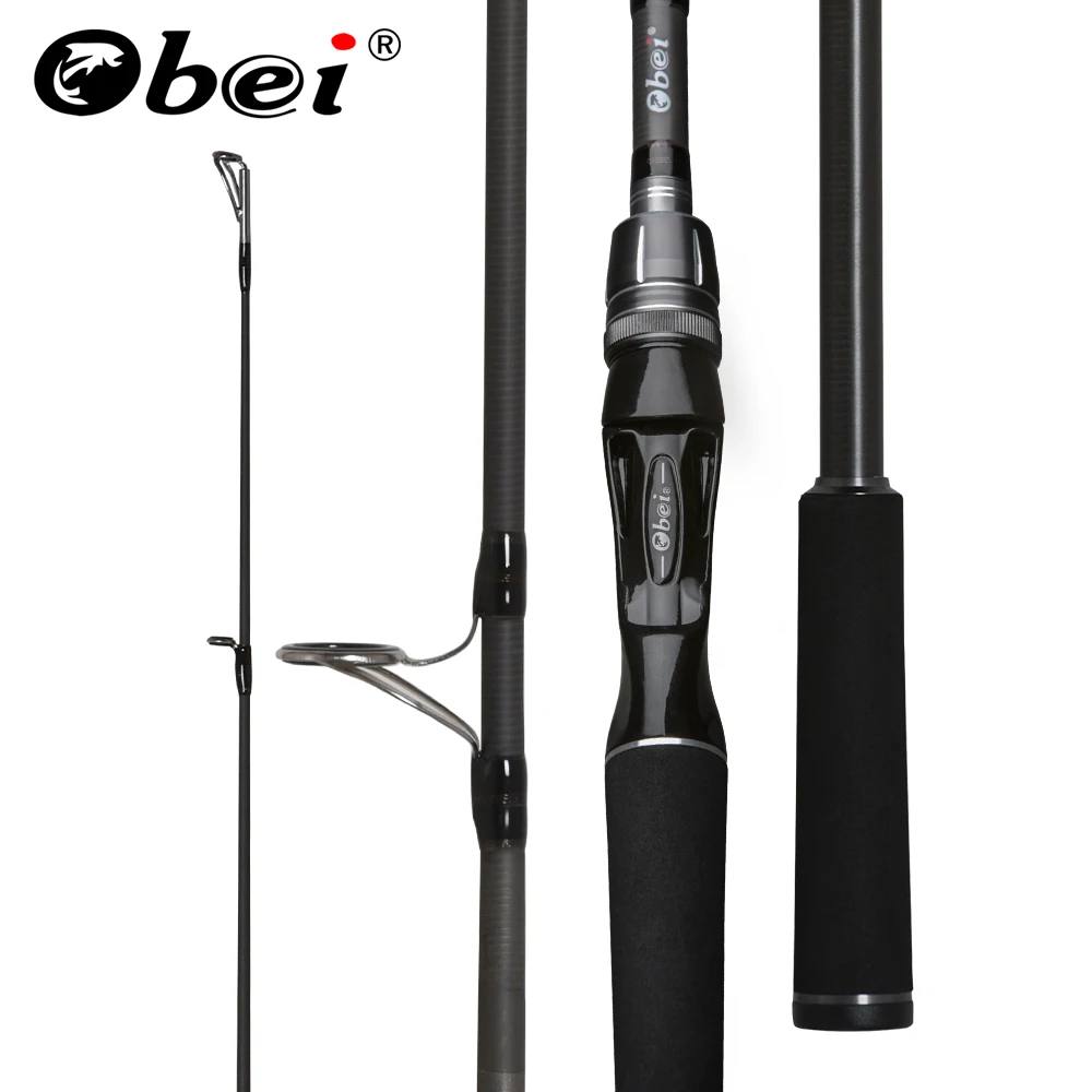 Obei Spurs 1.98/2.28/ 2.58m 3 Section Baitcasting Fishing Rod Travel Ultra  Light Casting Spinning Boat lure 7g-55g M/ML/MH Rod