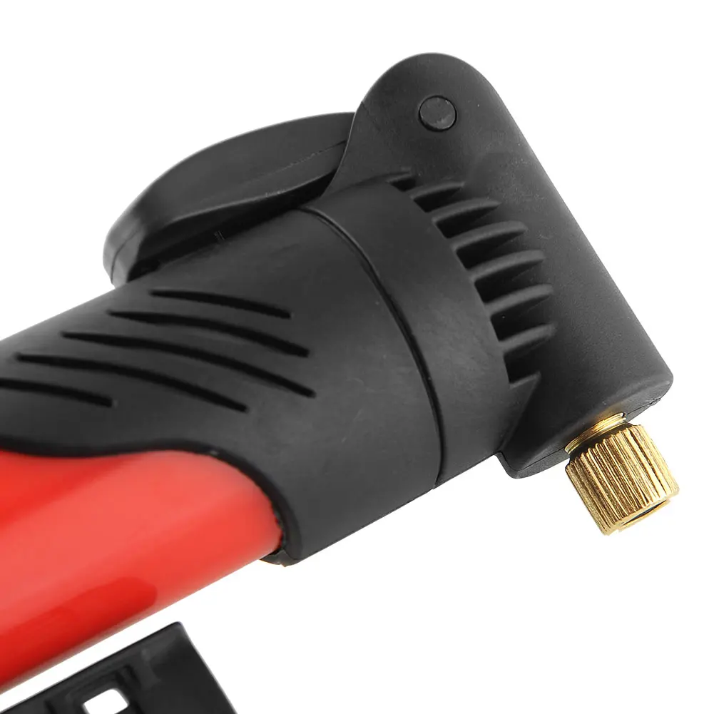 Portable Foldable Bike Cycling Tire Tyre Inflator Air Pump Skidproof Red