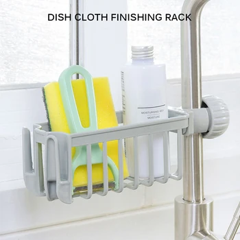 

Sink Tap Hanging Storage Holder Faucet Storage Rack Bathroom Kitchen Faucet Clip Sponge Dishcloth Clip Shelf