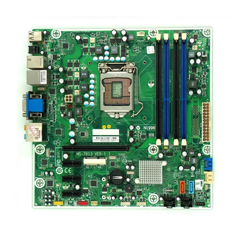 Материнская плата для HP MS-7613 621801-001 Intel Socket LGA 1156 DDR3 оригинальная материнская