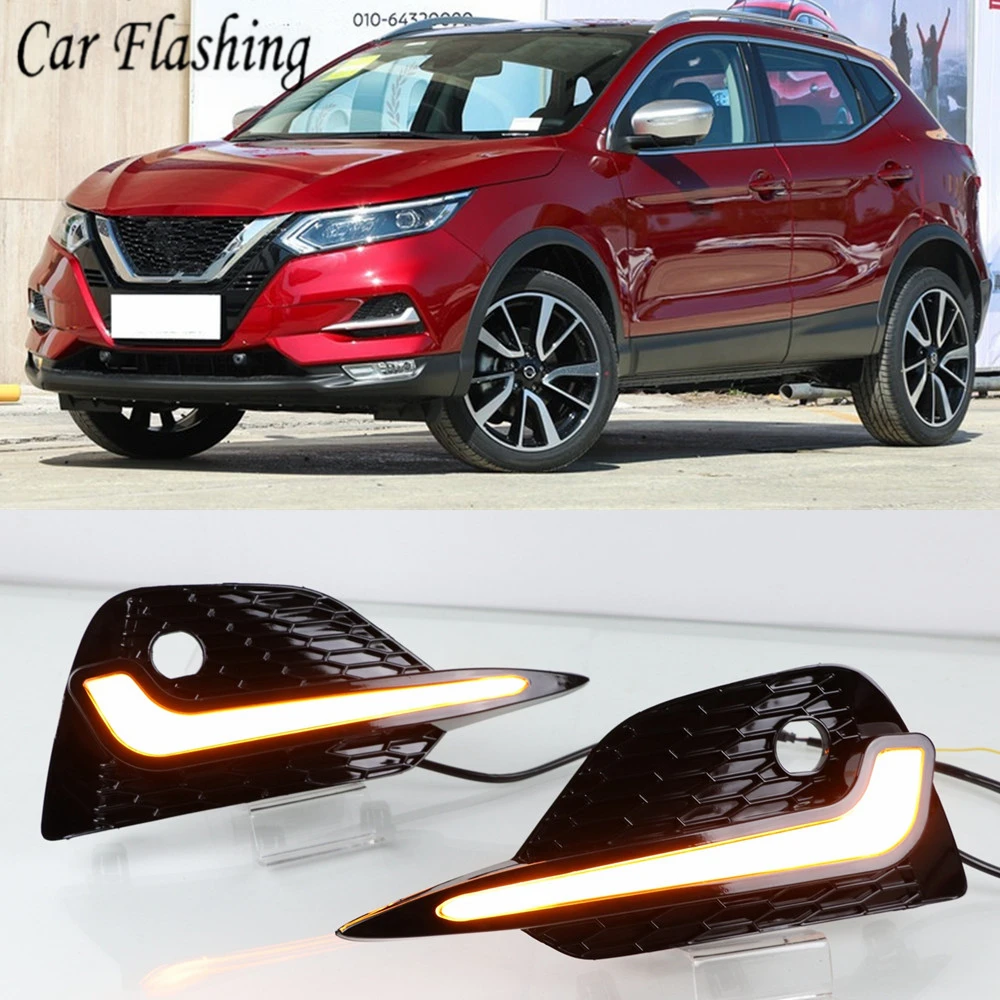 Car Flashing 2pcs Led Daytime Running Light For Nissan Qashqai 2019