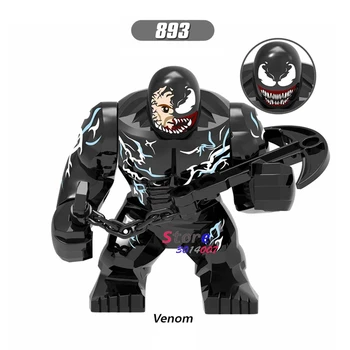 

Single Big Size Marvel Venom Carnage Anti-Venom Hulk Thanos Cull Obsidian Wolverine SpiderMan models Building Blocks Toys