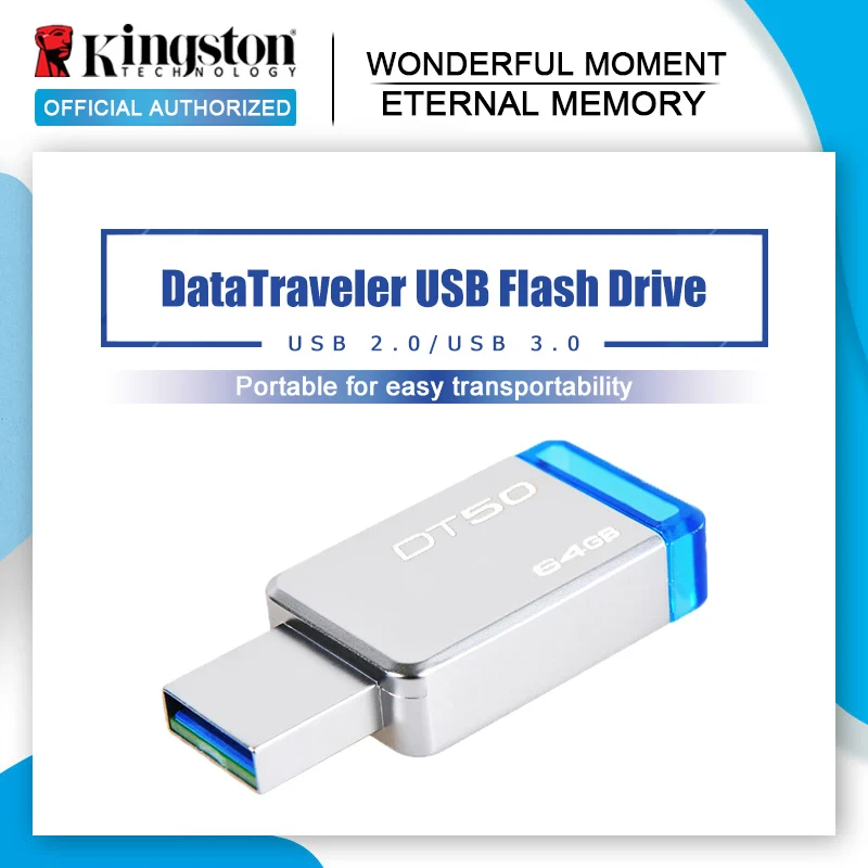 Kingston DT50 3.0 USB Flash 16GB Pendrive 128GB 32GB Pendrive 64GBGB Metal Pen Drives DT104 USB2.0 Memory U Stick _ - Mobile