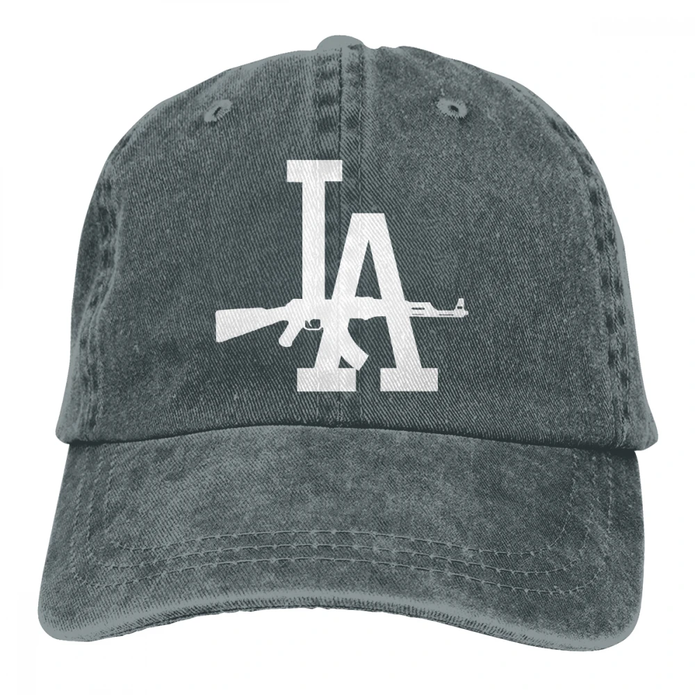 Los Angeles LA AK 47 Casquette черные унисекс Мужские Женские джинсовые бейсболка с ремешком