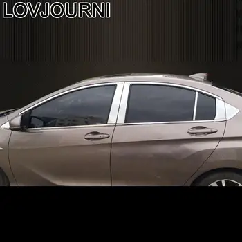 

Window Exterior Decorative Modified Auto Chromium Covers Mouldings Accessory Car Styling Protecter 18 19 FOR Honda Gienia