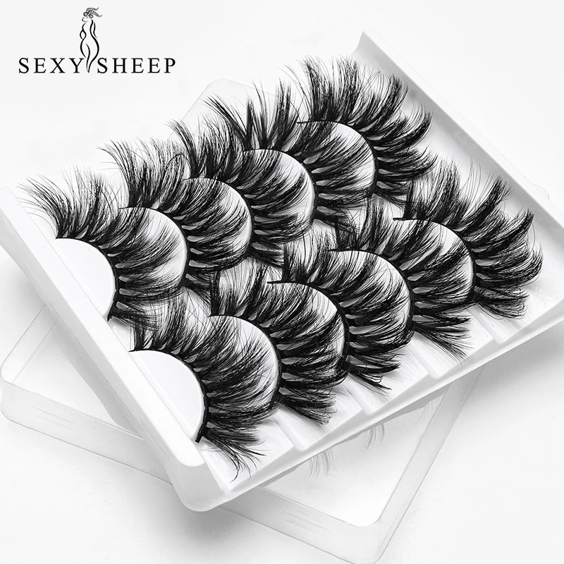Ресницы Накладные SEXYSHEEP из искусственной норки натуральные густые длинные 3D