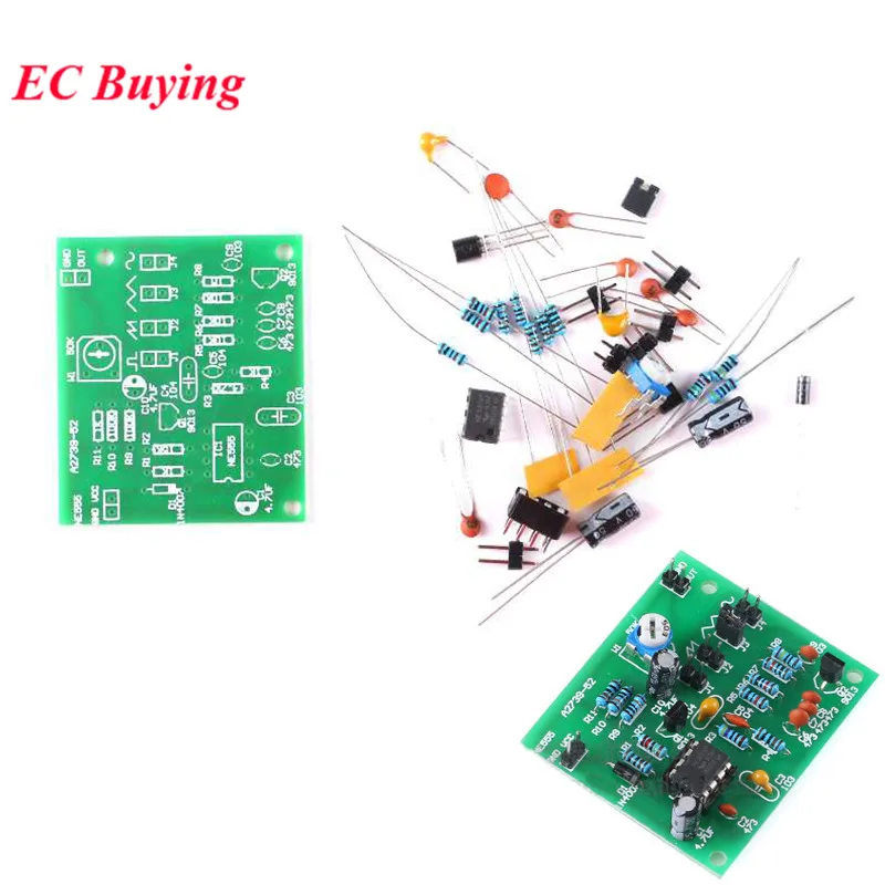 

Electronic DIY Kit NE555 Multi-channel Waveform Generator Suite Sine Triangle Square Wave Practice Board Training DIY Kits