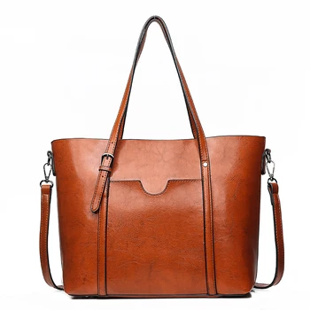 

Vintage Pu leather luxury handbags women bags Designer Large ladies tote bag shoulder crossbody bags for women 2019 sac