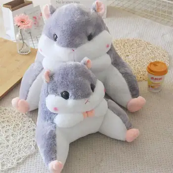 

Baby Kids Child 1Pc Car Cartoon Throw Pillow Hamster Shape Design Lovely Toy Cushion Soft Comfortable Back Cushion Cute (Grey)