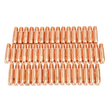 

50Pcs 0.8mmx6mm Copper Contact Tip For MB24 MIG Welding Welder Torch