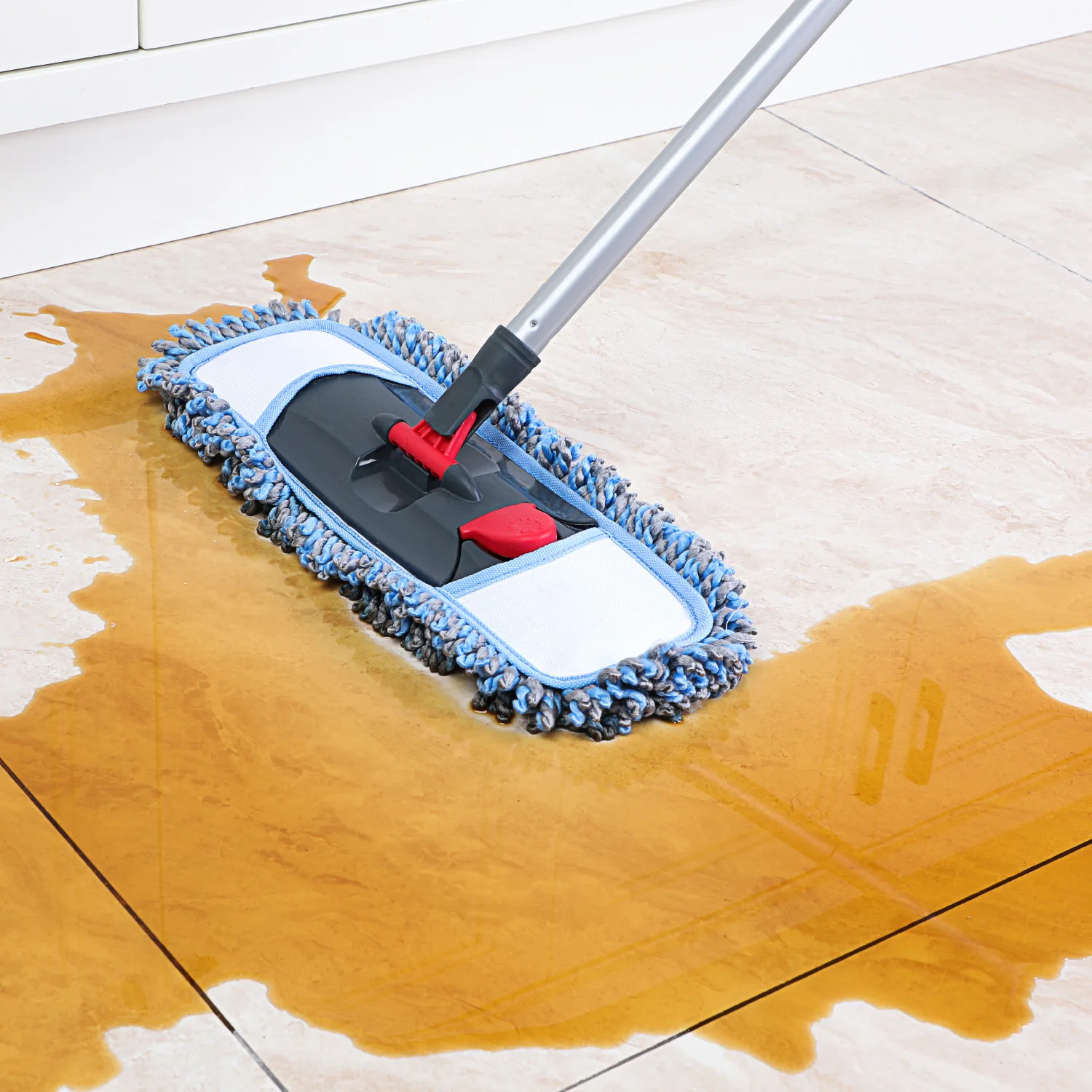 Cleanhome Швабра из микрофибры с регулируемым Нержавеющая сталь ручка синель и