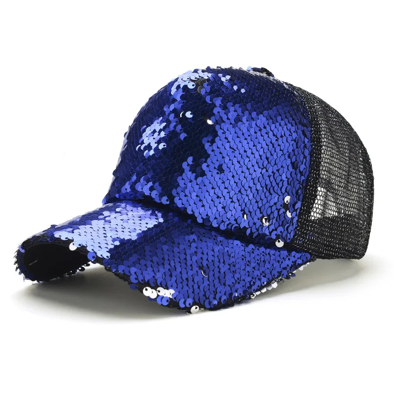 Новая сезонная бейсболка с пайетками модная уличная Солнцезащитная повседневная женская шляпа сетчатая шапка друзья хип хоп barot