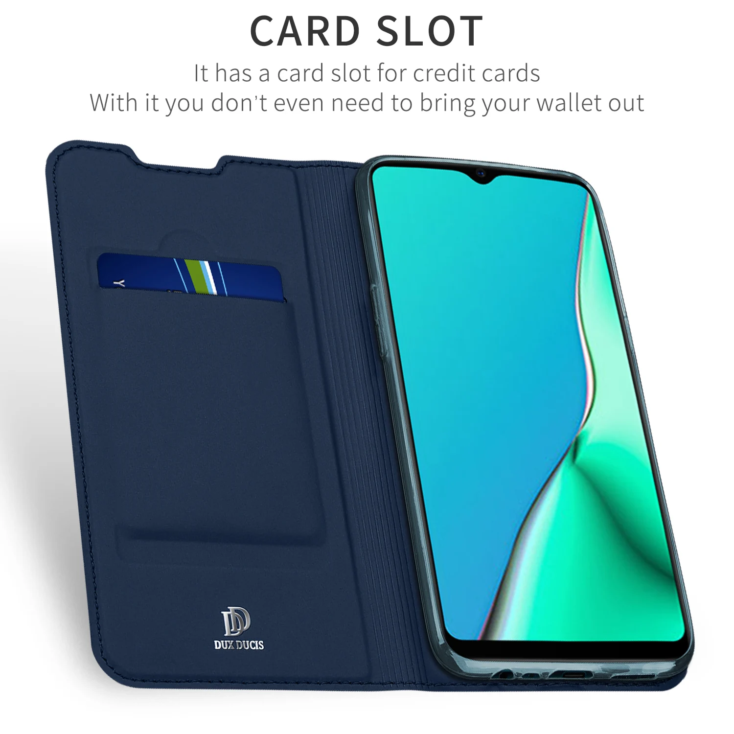Чехол-книжка для OPPO A9 и A5 с отделением для карт, чехол-кошелек с подставкой из искусственной кожи, Мягкий бампер из ТПУ, защитный чехол для мобильного телефона