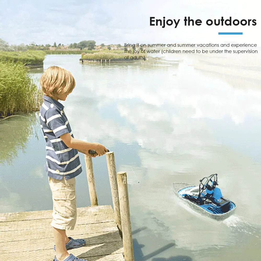 GW123 Mini 3-In-1 Triphibian Vehicle Drone Boat Car Air Water Land 3 Mode RC Quadcopter Pocket Dron Aircraft Foldable Toys Kid