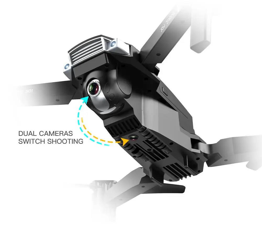 RCtown SG901 1080P 2,4G WiFi складной RC Квадрокоптер с регулируемой широкоугольной камерой оптическое позиционирование потока RTF