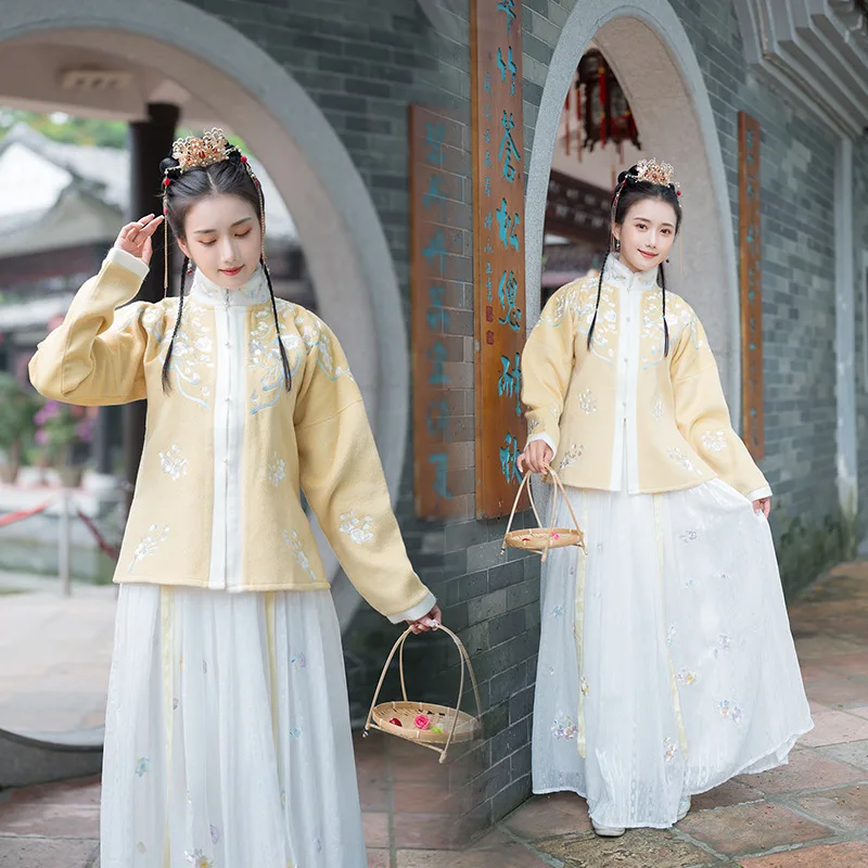 Традиционное китайское платье Hanfu для женщин феи народный танцевальный костюм