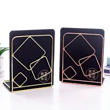 2 шт квадратные металлические настольные книжные концы поддержка подставка держатель Полка Bookrack