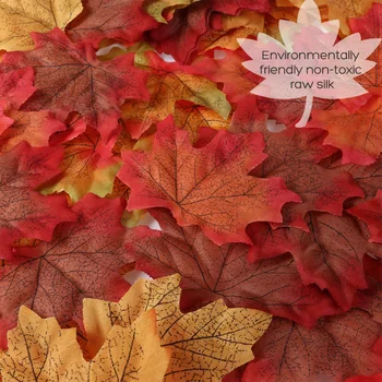 

UNOMOR 190PCS Artificial Maple Leaves Maple Leaves for Holiday Events Party