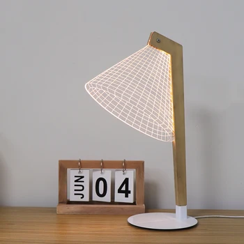

Modern Design 3D Led Table Night Light Side Table Lamp Kits Decor Led Desk Table lamp With USB