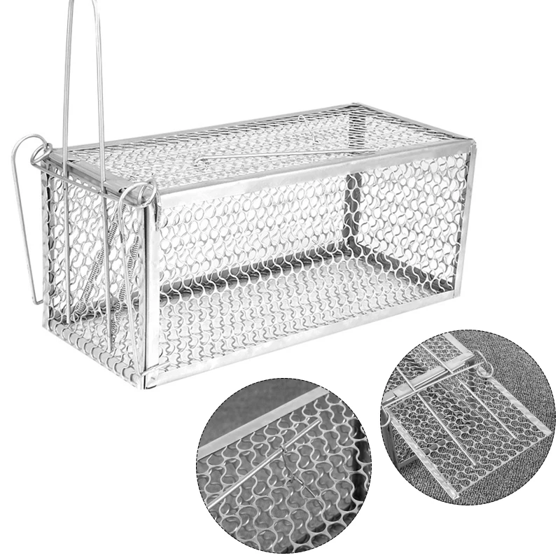 Animal Trap Steel Cage Control Catch 30*12*24cm 1pcs Cage Mouse Hamster Gardening Supplies High Sensitivity Metal