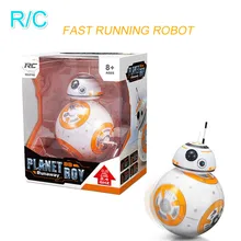 Звездные BB-8 войны RC робот пульт дистанционного управления BB8 фигурка монстра из фильма BB 8 мяч игрушка умный ребенок подарок на день рождения Быстрая