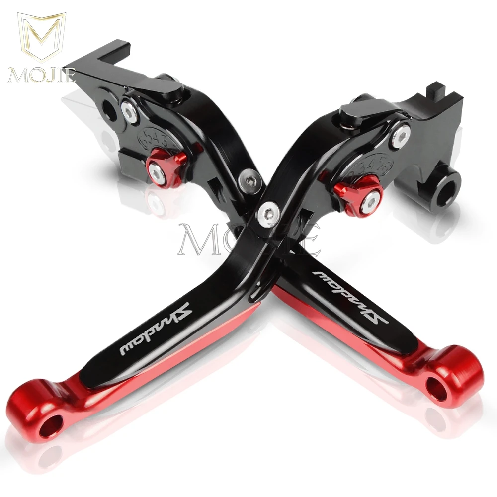 Для Honda VT 600 VT600 C CD CD2 VT 750 VT750 Aero Spirit CD/CD2 Ace S RS C Ace Мотоцикл с ЧПУ Регулируемые тормозные рычаги сцепления - Цвет: Black Red