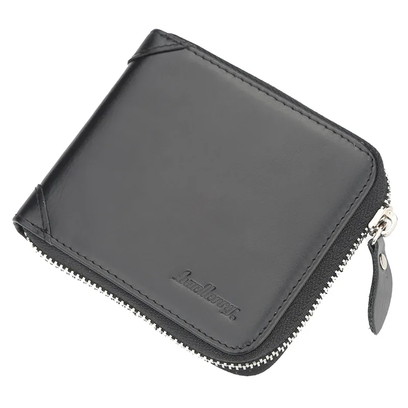 

Cow Leather Male Purses New Men Wallets Genuine Leather Wallet High Quality Zipper and Hasp Coin Purse Pocket Card Holder 2020