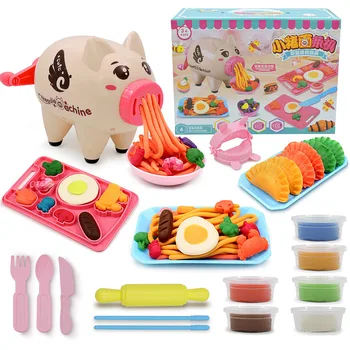 

Creative Pig Color Clay Pasta Machine Children'S Puzzle DIY Color Clay Toy Simulation Player Plasticine Suit