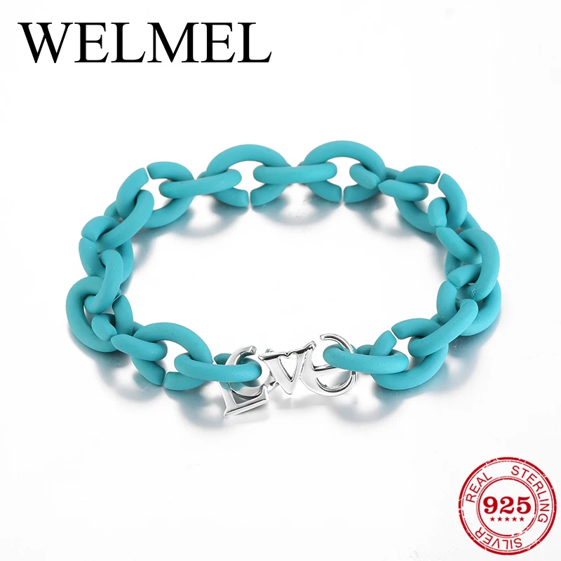 

Hight Quality 925 Sterling Silver Letter Beads Simple Fashion Hard Rubber Ring Bracelets Bangles for Wedding Femme Jewelry DIY