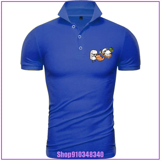Regalo del Día del Padre Sashimi sushi hug Polo camiseta hombres comida japonesa ropa verano camisetas carismático guy|Polo| - AliExpress