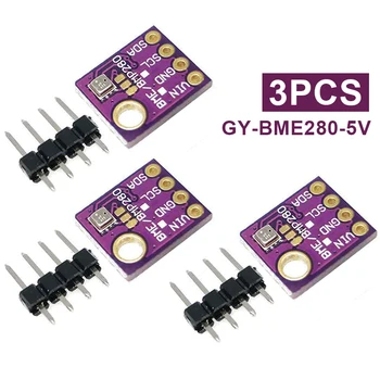 

3pcs/set Humidity Sensor Module Microcontroller GY-BME280-5V Barometric Sensor Pressure Temperature Humidity Module