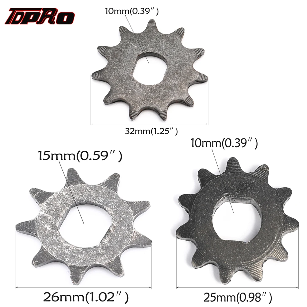 TDPRO New Pocket Bikes 25H Chain 11T T8F Chains 9T 11T Front Sprocket