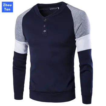 

Men's 2020 Autumn Male Sweatshirts Long Sleeve Tops Slim Fit Solid Color Slim Fit Casual Streetwear Sweatshirts