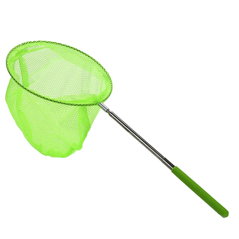 

Outdoor Catching Catching Butterfly Net Fishing Net Bag Stainless Steel Telescopic Fishing Net Tool Outdoor Telescopic Portable