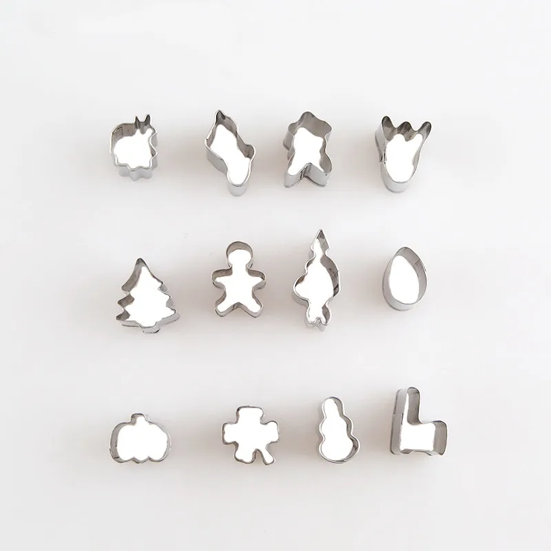 XUQIAN Hot Sale Stainless Steel 12pcs with Metal Cutter Set For Jewelry Making With Oven Bake Clay L0068