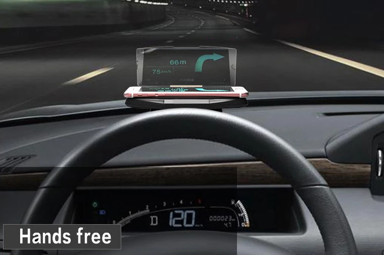 TOSPRA дисплей автомобиля HUD навигации проектор для мобильного телефона gps навигационный проектор держатель телефона для IPhone samsung huawei
