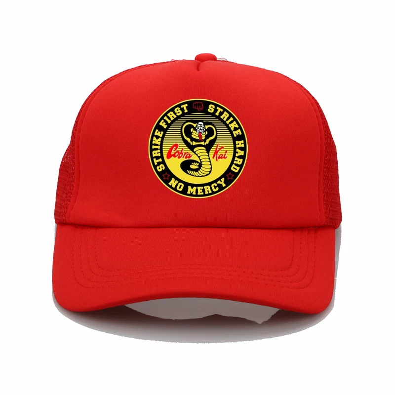 Cobra Kai мальчик каратист фильм Мужская шляпа hombre camiseta напечатанная хип-хоп шляпа мужская и женская модная летняя Солнцезащитная шляпа пара Выходная шляпа