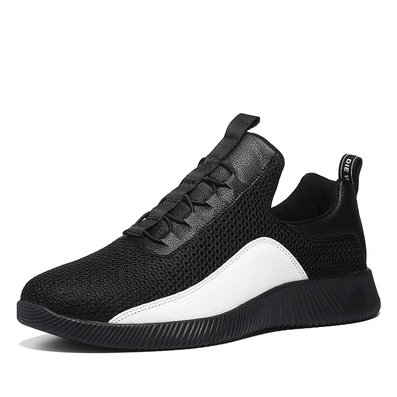 

Men's chunky sneakers new fashion thick sole height increase male casual shoes non-leather breathable man flat shoes