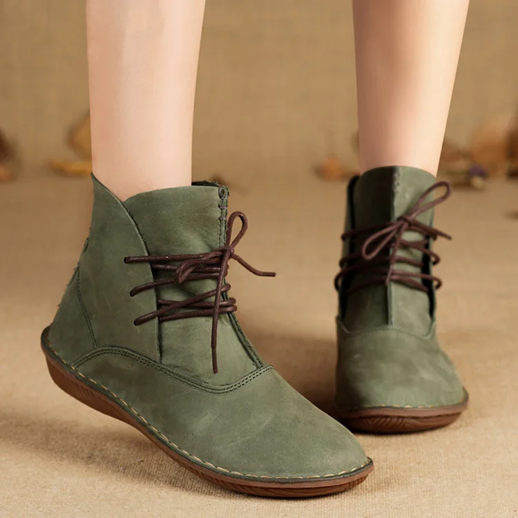 GKTINOO/женская обувь из натуральной кожи; женские кожаные ботинки ручной работы в винтажном стиле; женская рабочая обувь; большие размеры 35-42