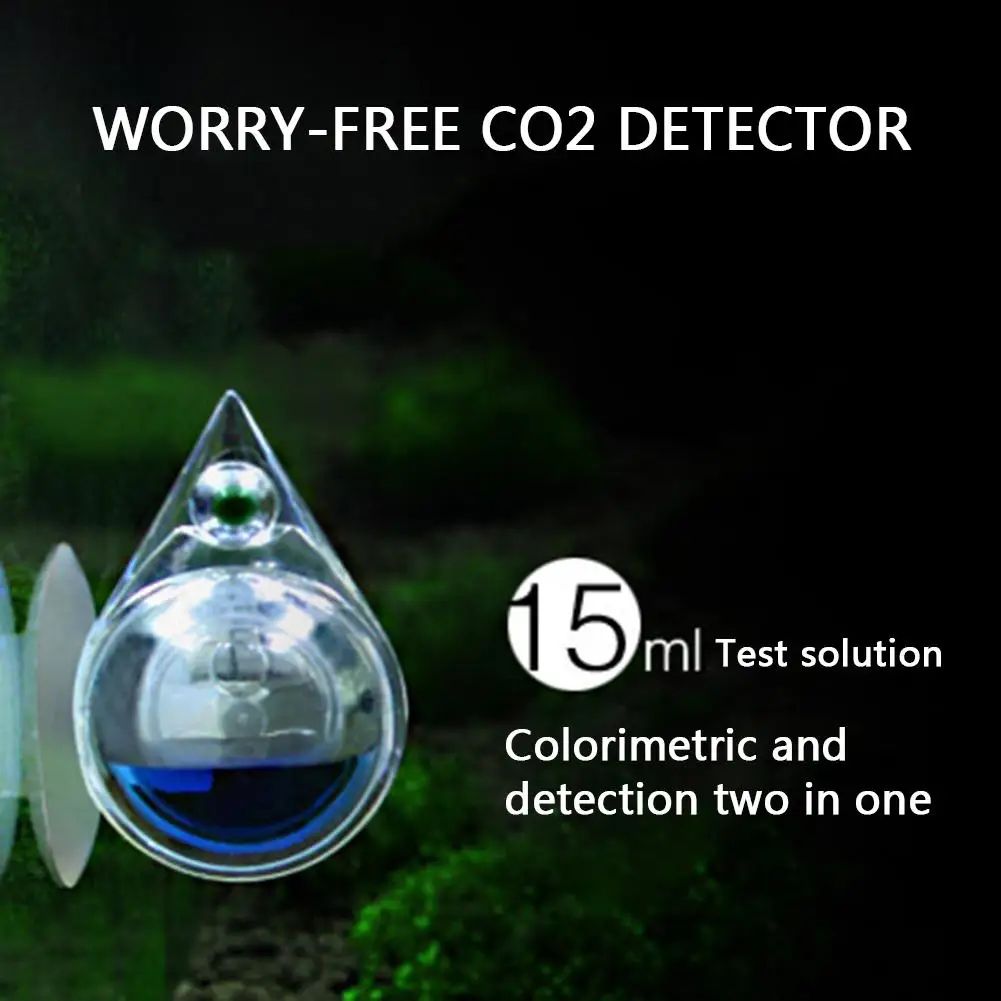 Fish Tank CO2 Diffuse Glass Drop Checker For Co2 Monitor Glass Drop Checker PH Long Term Indicator Monitor Tester