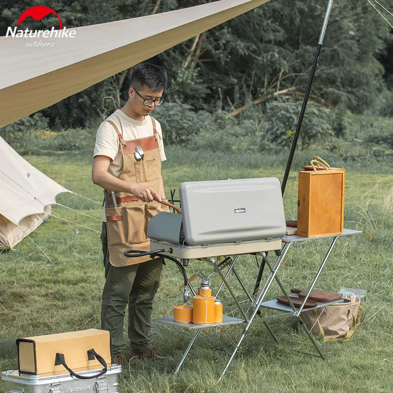 Газовая плита Naturehike из нержавеющей стали для кемпинга барбекю пикника гриль 2000