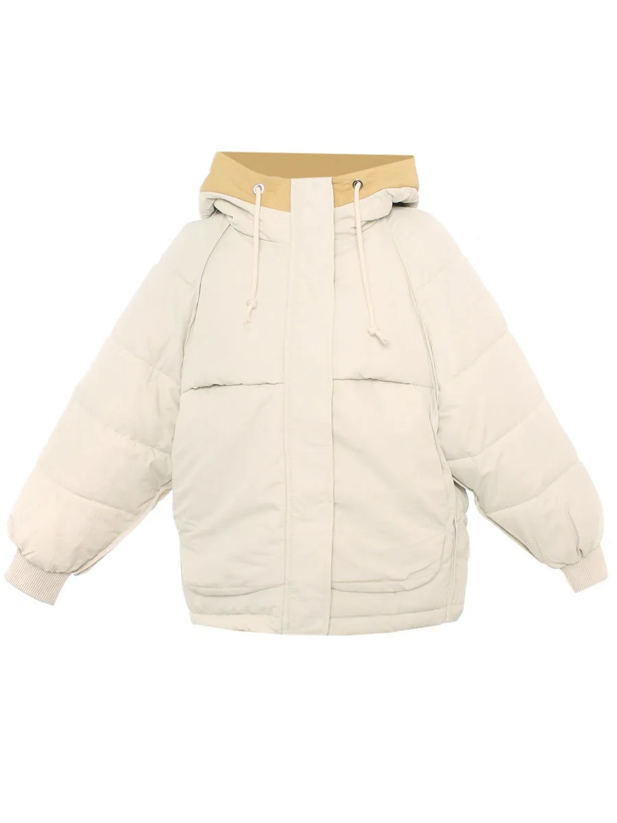 FORERUN, зимняя женская куртка, плюс размер, 3XL, меховое пальто с капюшоном, женская, 8 цветов, однотонная, Повседневная парка, утепленные куртки, Winterjas Dames - Цвет: white jacket