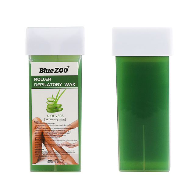 Natural Depilatory Beeswax Strips Hot Wax Machine Dedicated Beeswax Green Tea Aloe Extract Gently Hair Removal Wax TSLM2