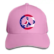 Бейсбольная Кепка унисекс с флагом Огайо и символом мира, Классическая Регулируемая Кепка на липучке
