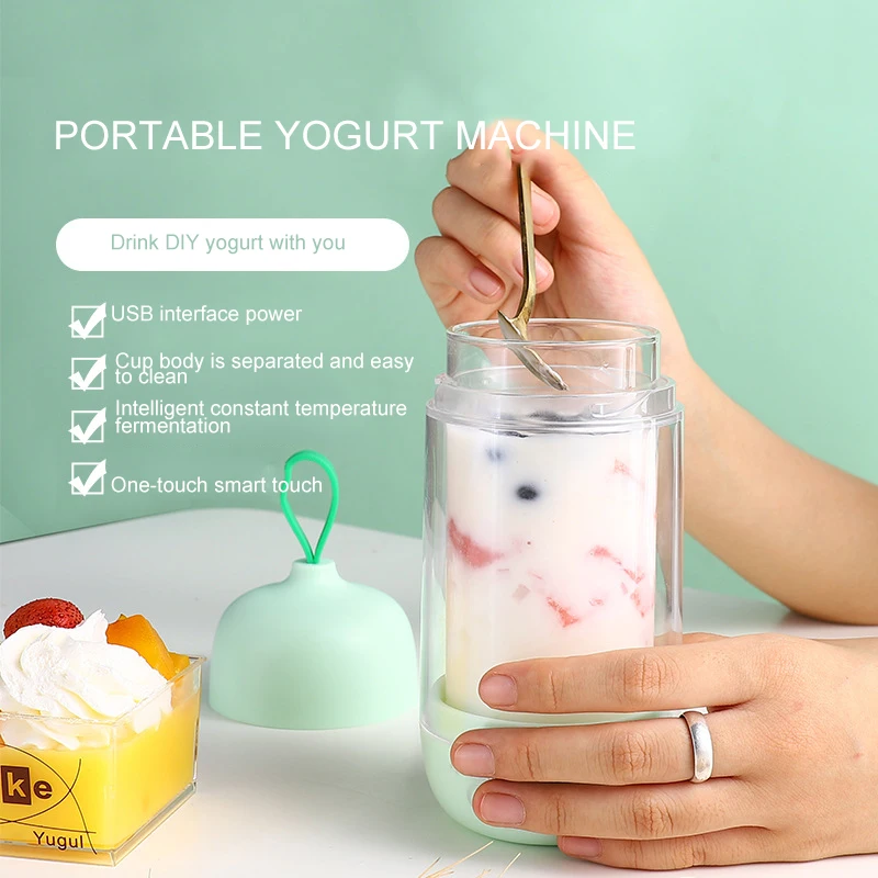 

Portable Mini Yogurt Maker Automatic DIY Glass Liner Cup Yoghurt Fermenting Machine Sour Cream Leben Fermenter