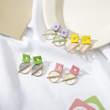 

Advanced sense S925 French oil drop earrings female 2020 new wave Korean temperament simple small earrings