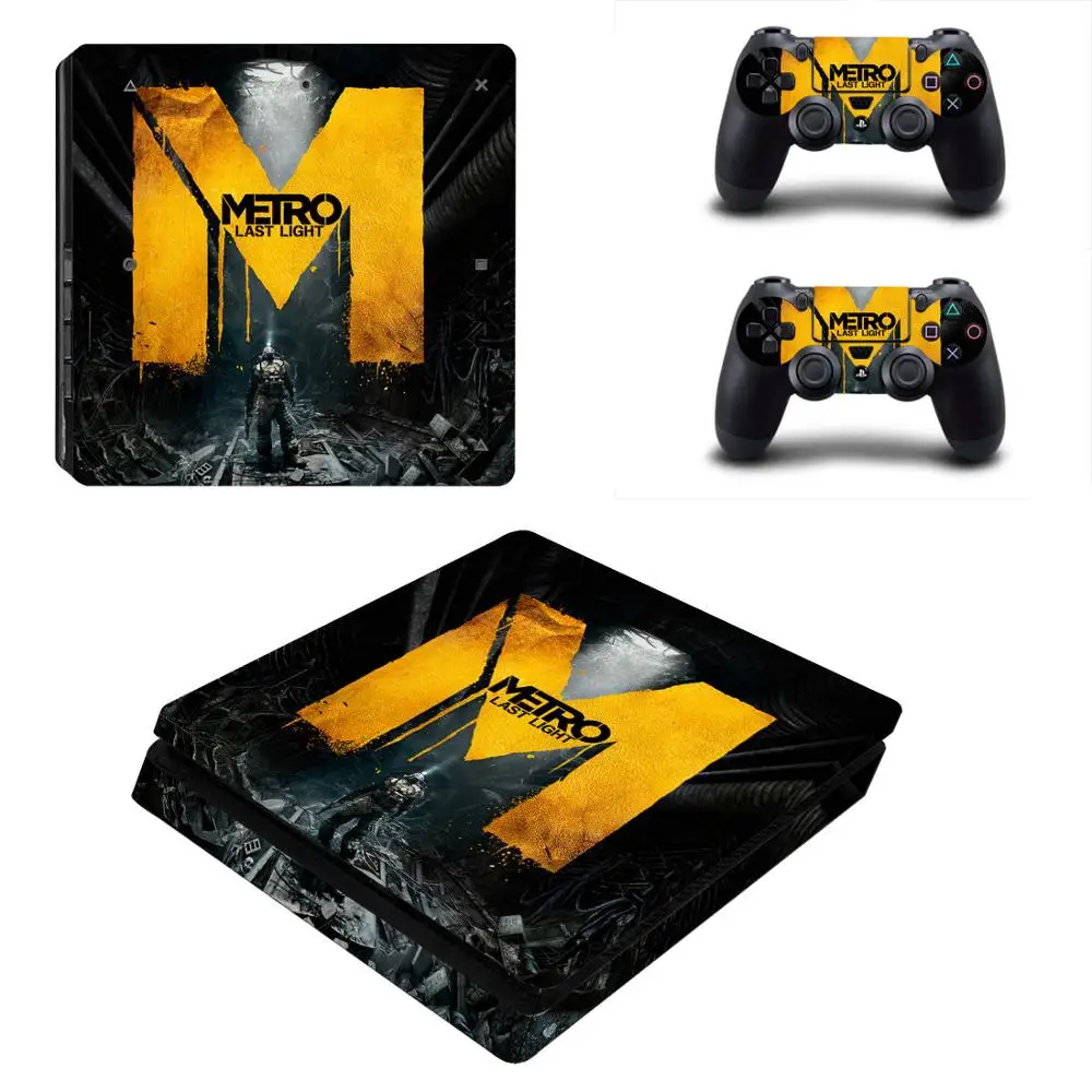 YSP4S-0711 Metro Exodus PS4 тонкая кожа Наклейка виниловая для Dualshock Playstation 4 консоль и контроллер PS4 Slim Skins Наклейка виниловая - Цвет: YSP4S-0711