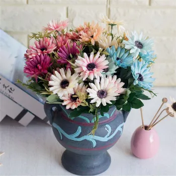 

Fake Snowflake Chrysanthemum (6 stems/bunch) 11.81" Length Simulation Daisy for Wedding Home Decorative Artificial Flowers